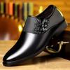 Fashion New Black Brown Loafers Men's Pointed Patent Leather Casual Shoes Wedding Dress Homecoming Footwear Zapatos Hombre