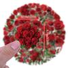 60 Новых Прозрачных Розовых Наклеек Водонепроницаемые Прозрачные ПЭТ Цветочные Материалы Декоративные Наклейки для Гитары