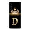Diamond Crown Letter A For Realme GT Neo 2 3 3T Phone Case For Realme 10 9 8 5G 7 6 GT2 Pro Plus 9i 8i C21 C11 C25 C35 Cover