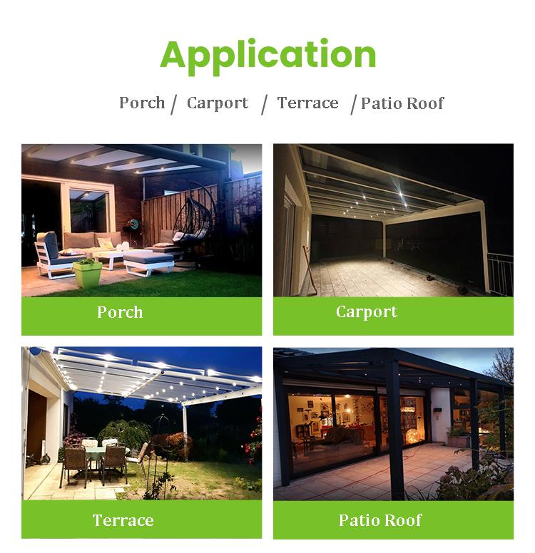 10x 3w Mini LED Downlight Complete Set TUYA APP Dimmable LED for Veranda or Terrace
