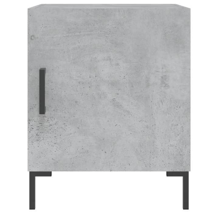 Maison Exclusive - Tables de chevet 2 pcs gris béton 40x40x50 cm bois d’ingénierie