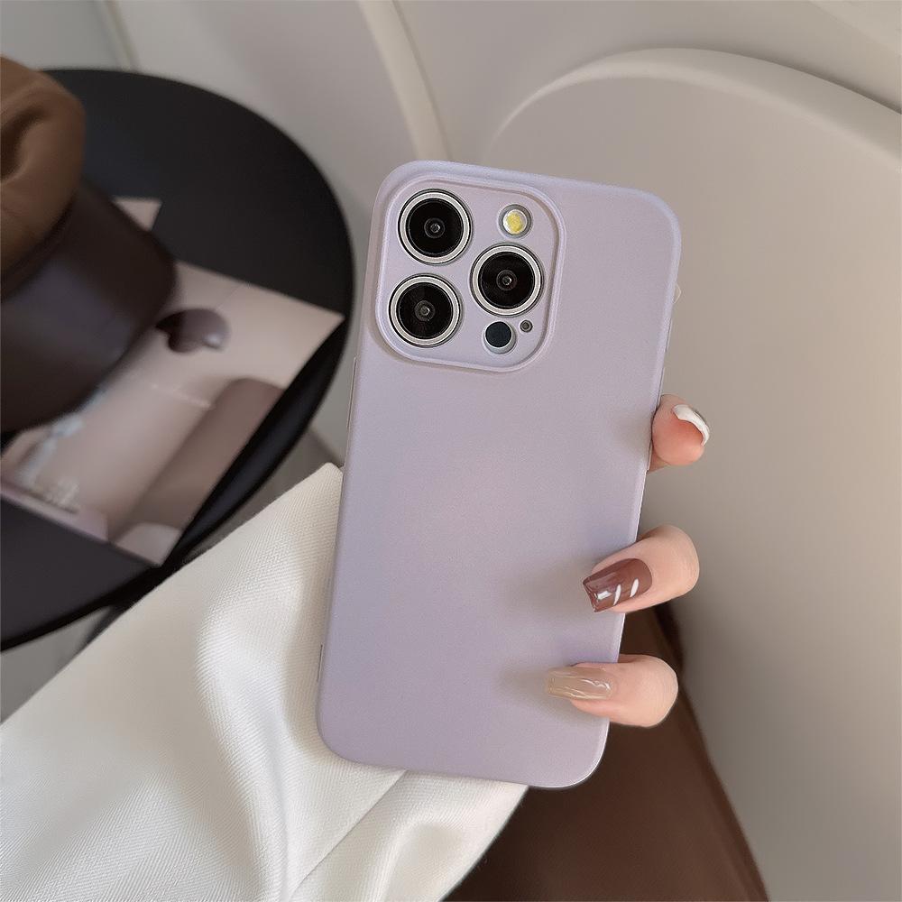 Ins Liquid Gray iPhone 15 Apple Phone Case 13 Подходит для 11 Силиконовый 14 Pro Solid Color X/12 Мягкий 7p