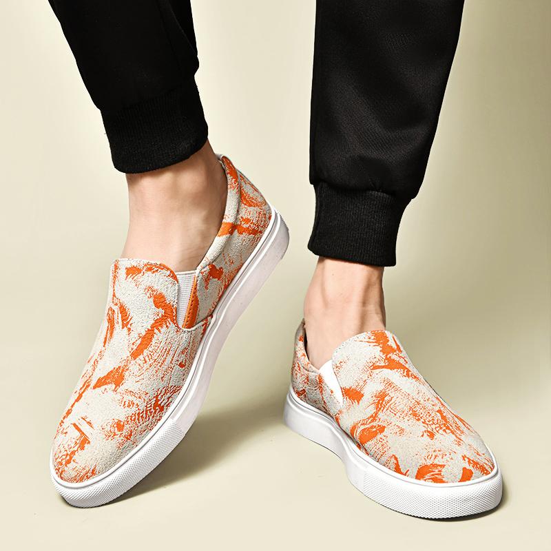 Мода Модные парусиновые повседневные мужские туфли Универсальные мокасины Мужские туфли на плоской подошве Дышащие туфли для вождения Тканевые кроссовки для ходьбы Комфорт Zapatillas