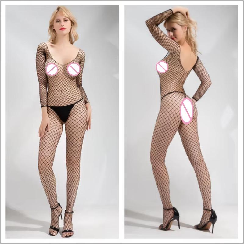 Fishnet Bondage Body Stockings Open Crotch Bodystocking Crotchless Underwear Transparent Porn Toys Sexy Fishnet Lingerie