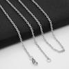Men's 316L Stainless Steel Silver Color O Link Chain Necklace 1/2/4mm Not Fades