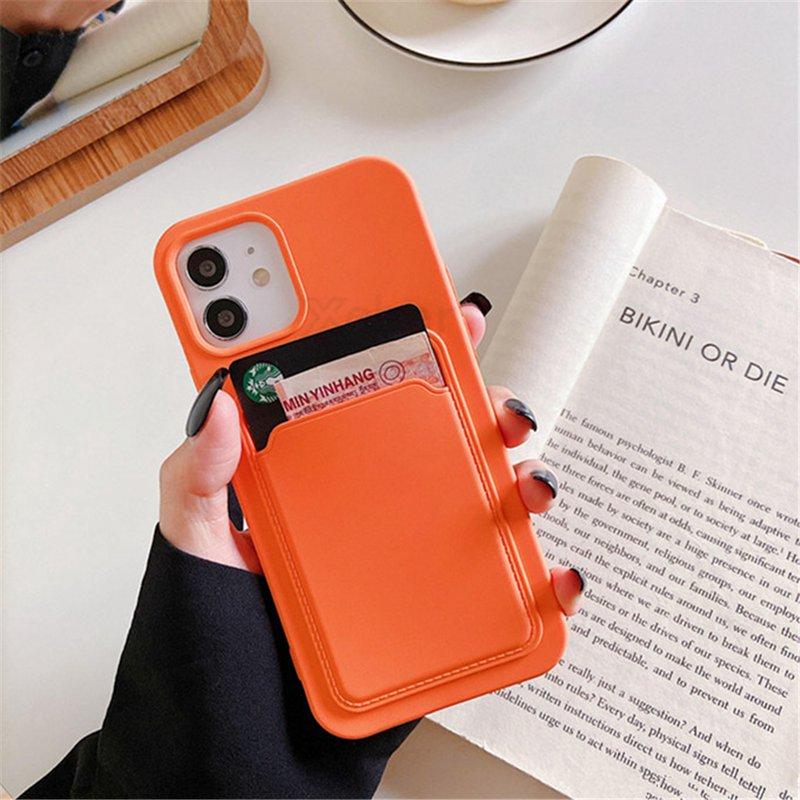 Мягкий силиконовый чехол для телефона для iPhone 13 Pro Max 12 11 слотов для карт, карманный кошелек, задняя крышка для Samsung S21 A32 Xiaomi Poco M3 Pro Redmi 9T