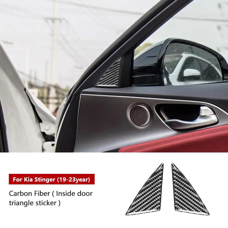 ES Углеродное волокно Другие аксессуары для интерьера для KIA Stinger 19-23 года Полный комплект деталей Аксессуары из углеродного волокна для Stinger
