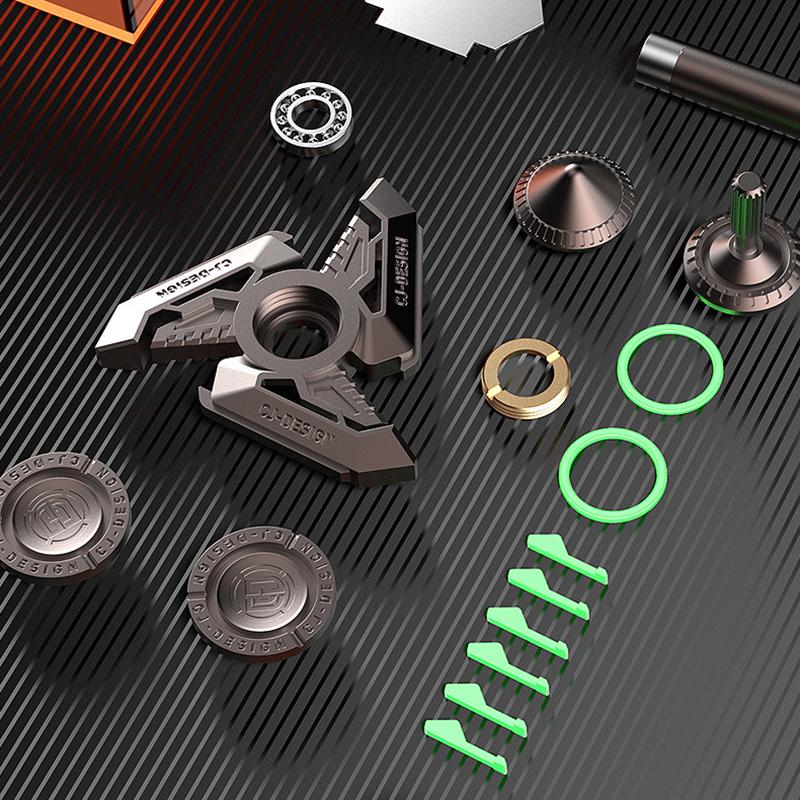 SCIONE Вихревой металлический гироскоп для пальцев DIY светящиеся взрослые декомпрессионные высококачественные игрушки для пальцев с открывалкой для бутылок