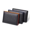 Новый мужской модный кошелек с защитой от RFID-кражи, короткий, с ручным выдвижением для карт