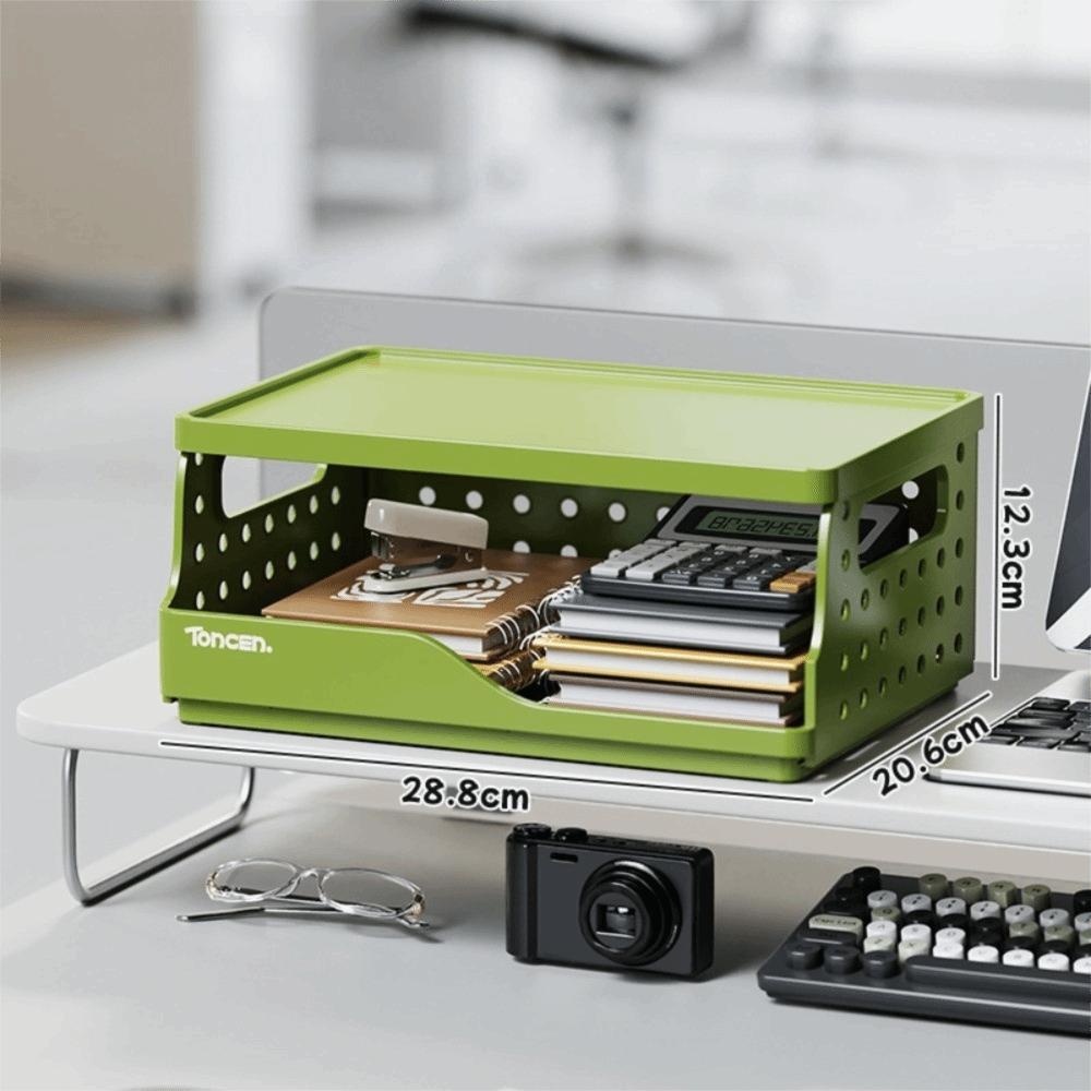 Перфорированная доска Складная настольная книжная полка Пластиковый органайзер с ящиками Настольная полка для хранения Студенческая учеба