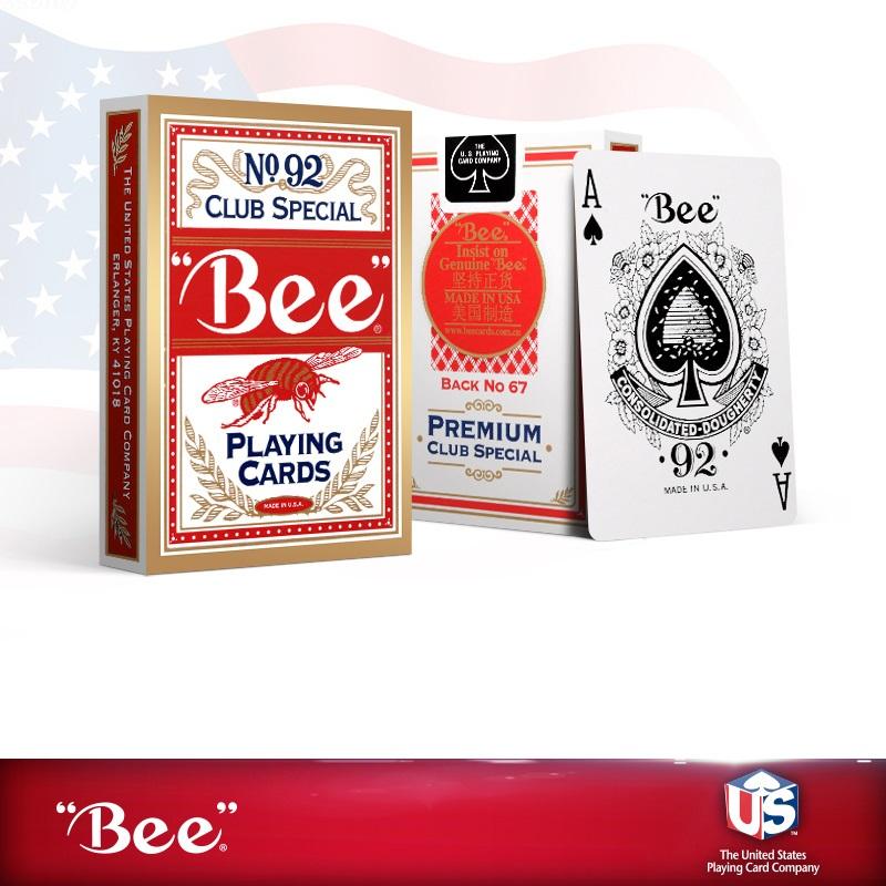 Игральные карты «Пчела» № 92 Клубная специальная колода Коллекция USPCC Покерные карточные игры Mgaic Tricks