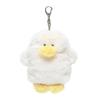 AS KNOW AS Plus (ASKNOW AS PLUS) ZY8576 Souffle Key Ring Pouch Duck F Ivory Yellow Fluffy Souffle Plush Cute Pouch for Small Items, Cosmetic