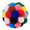 Привлекательный мяч для кошек, игрушка, идеальные подарки, колокольчик из полиэстера, портативный плюшевый мяч для домашних животных