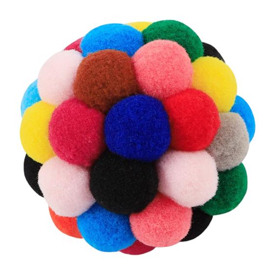 Привлекательный мяч для кошек, игрушка, идеальные подарки, колокольчик из полиэстера, портативный плюшевый мяч для домашних животных