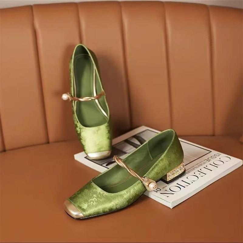 Women S Retro Versatile Mary Jane Shoes Lightweight Casual Shoes