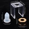 3Pcs/Set Silicone Lipstick Mold Aluminum Ring Mould Holder Diy Crafts Tools Easy Beauty Lipstick Kits