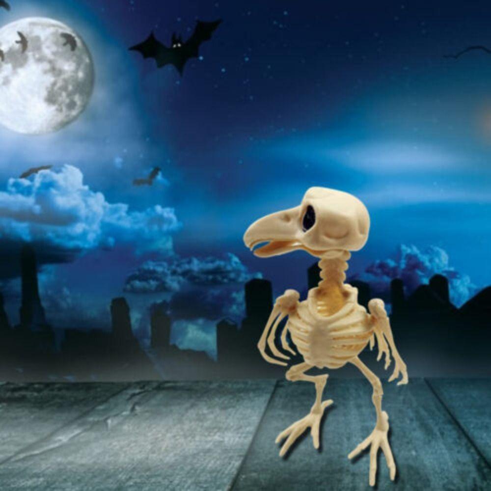 Украшения Хэллоуин Подвижный скелет Скелет Украшения Хэллоуина Жуткие животные Модель Хэллоуина