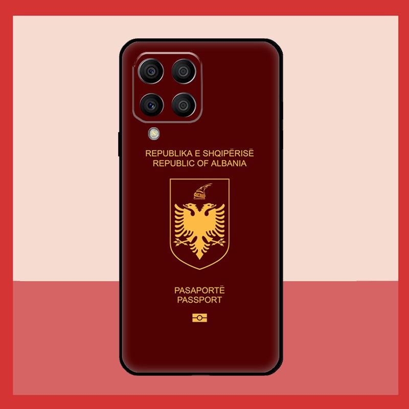 Albania Flag Eagle Case For Samsung Galaxy M12 M52 M06 M16 M36 M56 M33 M15 M55 M31 M13 M14 M53 M32 M35 M34 M54