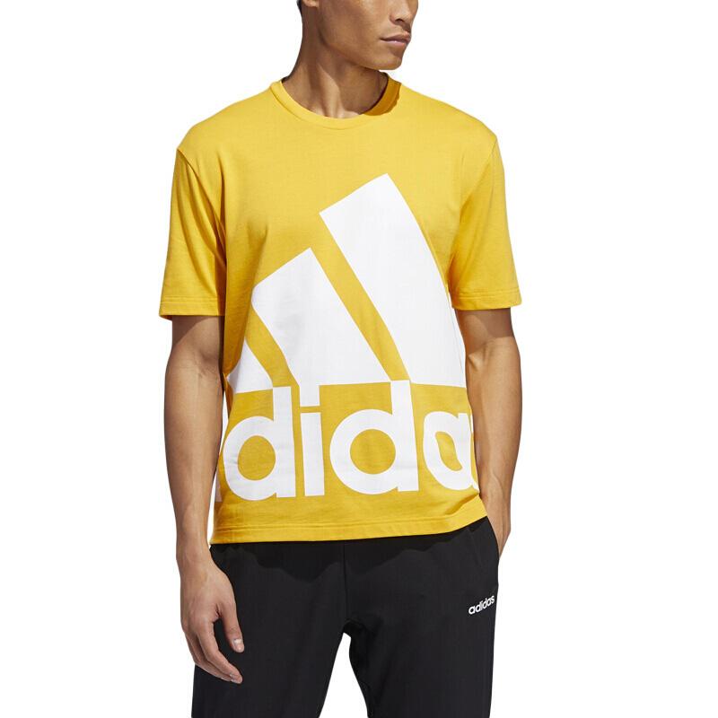 Adidas Set in Sleeve T Shirt Men's Yellow GK3327