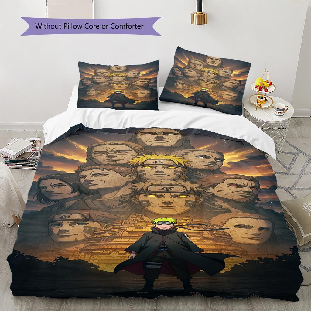 Мультяшный Узор Комплект Постельного Белья Одеяло Пододеяльник Наволочка Домашний Декор Подарок на День Рождения (1 пододеяльник + 2 наволочки, без наполнителя)