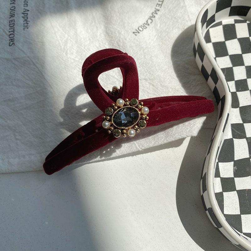 Барочные хрустальные заколки для волос, украшения для женщин, китайский бутик, головной убор, роскошные украшения для волос ручной работы с драгоценными камнями, заколки