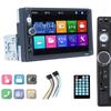 7-дюймовый автомобильный радиоприемник MP5 1DIN 7010B, универсальный, FM, USB, Bluetooth, AUX, мультимедиа с экраном