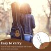 2Pcs Leather Guitar Pick Bag Guitar Shape Plectrum Storage Bag with 17 Slot for Guitar Player and Music Lover Guitar Accessories