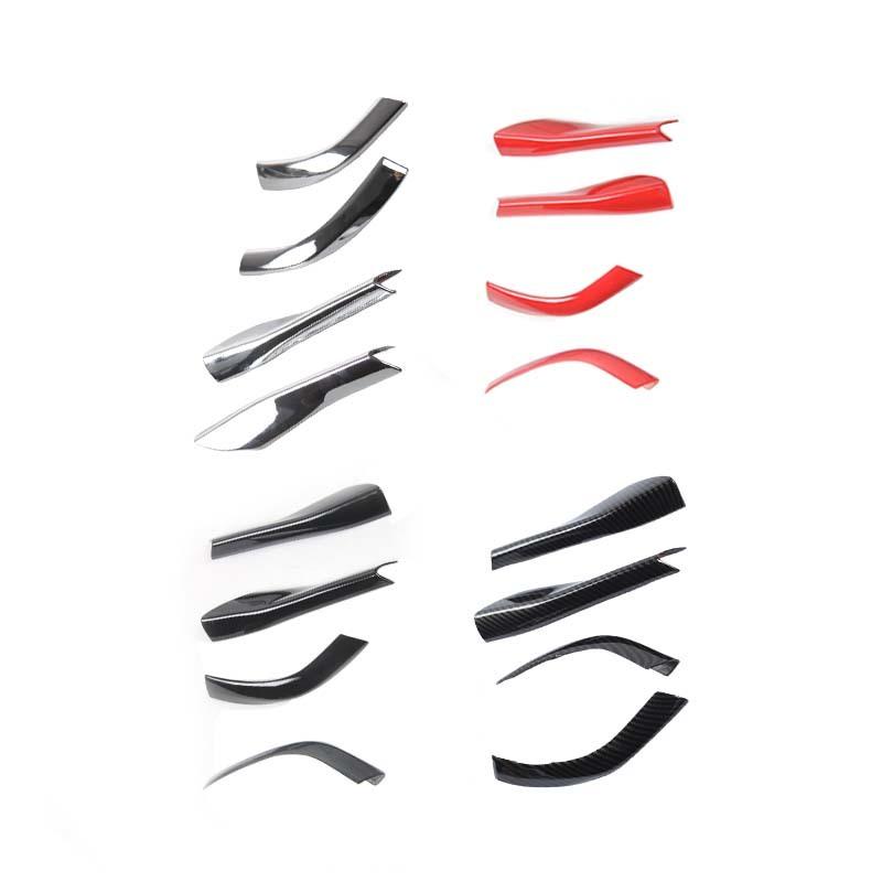 ABS Reversing Mirror Base Decoration Cover Sticker Trim For Ford Mustang 2015 Up Car Exterior Accessories