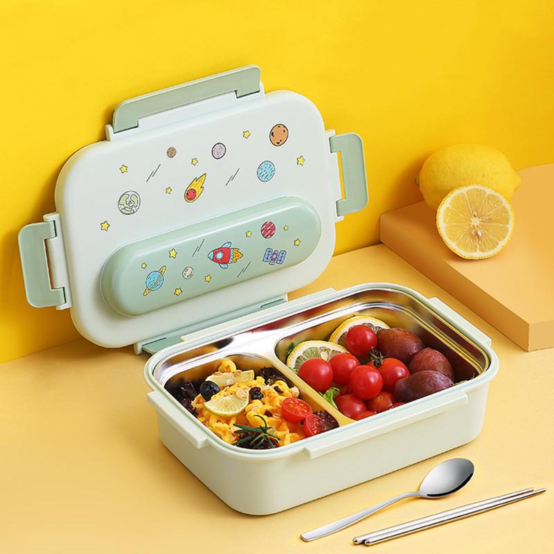 Children Cartoon Lunch Box Portable Detachable Leak-proof 316 Stainless Steel Bento Box With