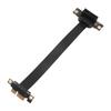 PCIe 3.0 X1 Riser Cable 8Gbps High Speed Dual 90 Degree Right Angle PCI Express 3.0 X1 Extension