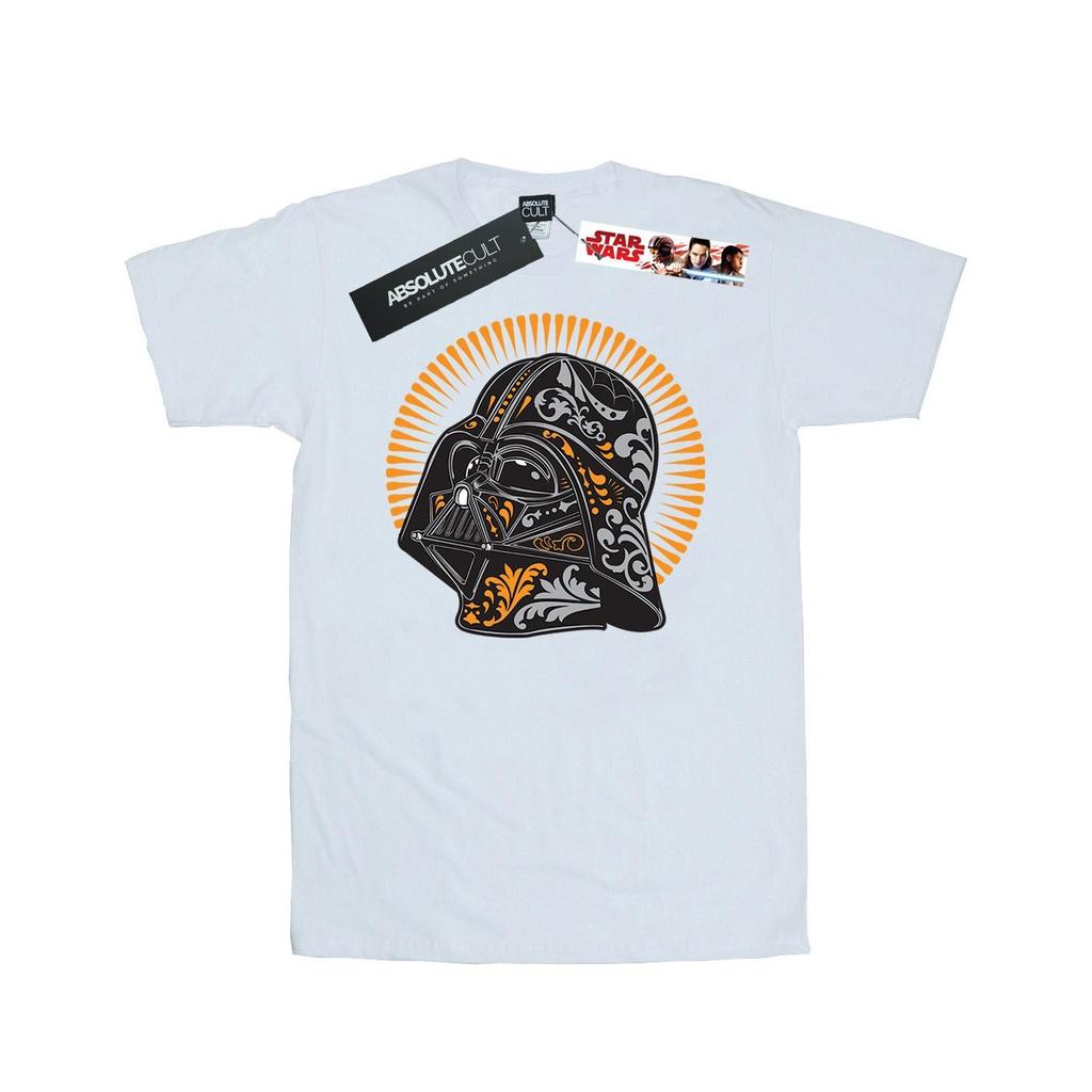 Star Wars Womens/Ladies Darth Vader Dia De Los Muertos Cotton Boyfriend T-Shirt