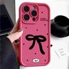 Мягкий противоударный чехол TPU с бантом для iPhone 16 Pro Max 15 Pro 14 13 12 11 XR XS Little Love Hearts, матовый защитный бампер для линз
