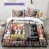 The Quintessential Quintuplets Pattern Bedding Quilt Set Quilt Cover Pillowcase Home Birthday Gift(1 * duvet cover + 2 * pillowcase, without core)