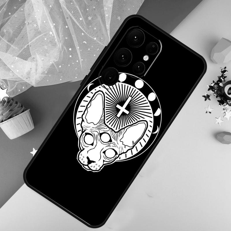 Чехол для телефона с изображением кошки сфинкса для Samsung Galaxy S25 FE S23 S21 S20 S22 S24 S26 Ultra S10 S26 Plus Чехол Coque