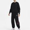 Nike Трикотажные тренировочные брюки Dragon Rise New Year Series с большим логотипом и манжетами, женские плавки, черные, FZ6558-010