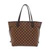 [Б/У] Сумка-тоут Neverfull Mm из клетчатого ламинированного канваса с кожаной отделкой - Очень хорошее состояние #GHZ9L8