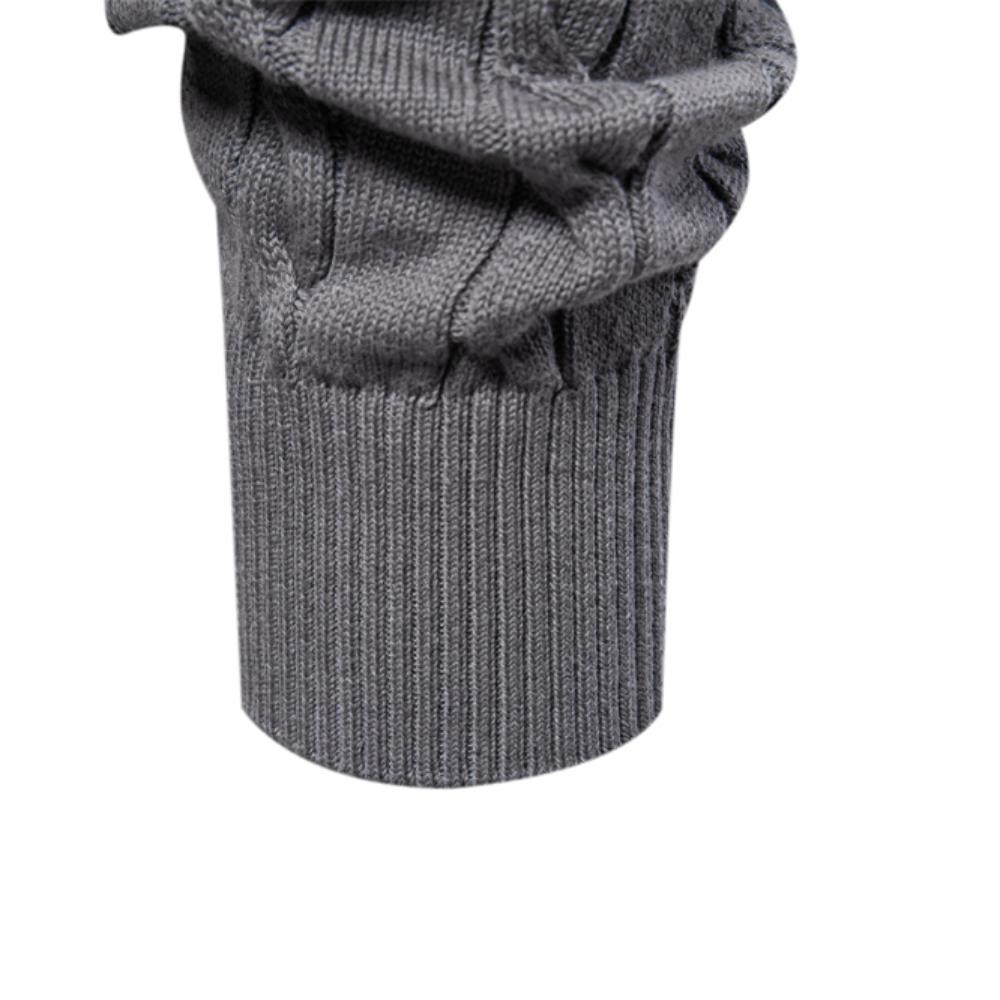 AIOPESON Мужские хлопковые свитера с вышивкой жирафа, круглый вырез, классический вязаный свитер с узором «перекрученный» для мужчин