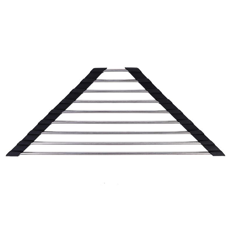 Кухонная раковина, стойка для фильтра для воды, складная треугольная полка для хранения раковины, сливная полка из нержавеющей стали для хранения мисок и палочек для еды