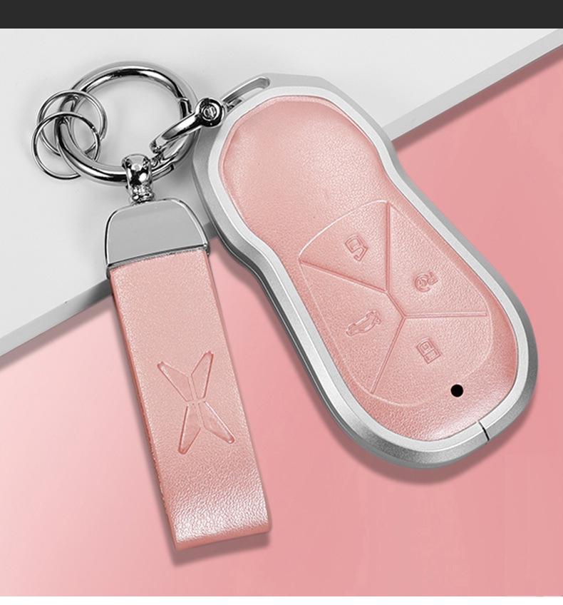 Compatible with XPeng P7i, G6, G9, P5, G3i key case - Premium Protective Shell with Buckle.