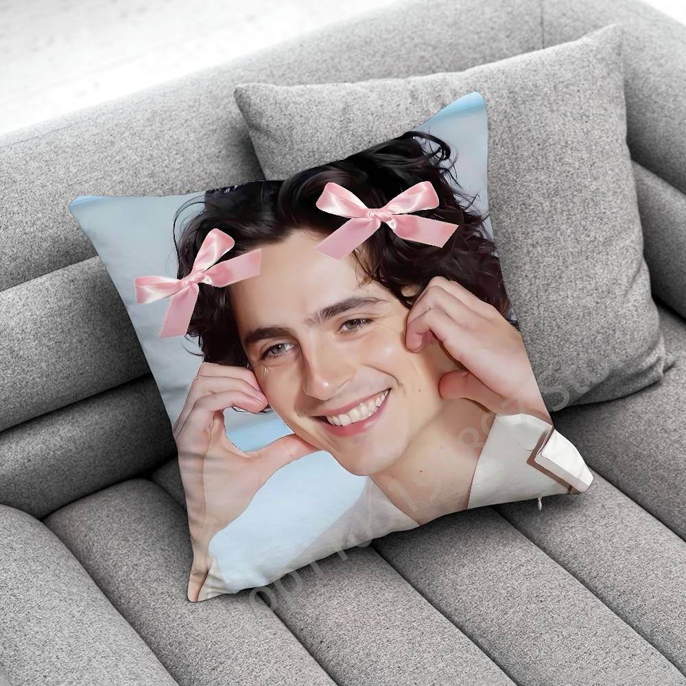 T-Timothee C-Chalamet Throw Pillow Case For 50Cm 30Cm 55Cm 45Cm 40Cm Square Bed Pillowcase Cover