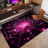 1Pc Pink Spider Web Pattern Carpet Soft and Living Room Doormat and Dining Room Foyer Game Room Bedroom Floor Mat Decoration