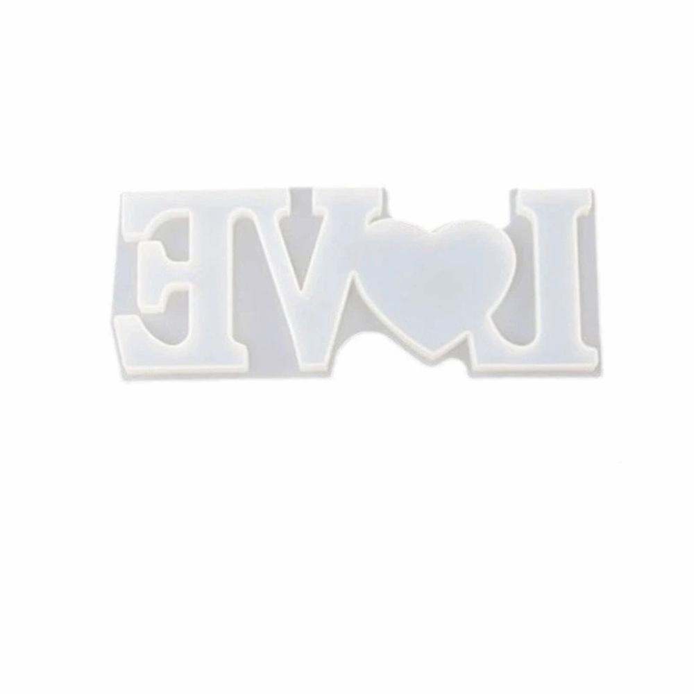 Handmade DIY Resin Crafts English Letters Epoxy Resin Mould Decorative Candle Mold Office