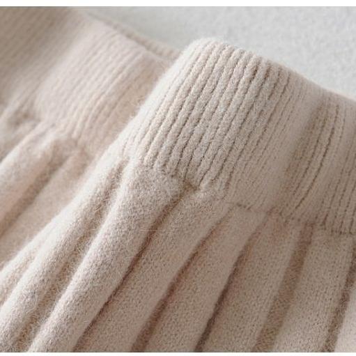 Женская трикотажная юбка, однотонная короткая юбка с оборками, осень-зима, юбка-трапеция с высокой талией, рыбий хвост