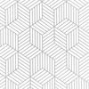 Геометрические шестиугольные обои самоклейка белые и серебристые, съемная контактная бумага для шкафов и ящиков
