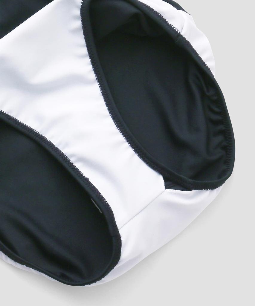 Купальник Бикини легкий и подчеркивающий фигуру Бикини на косточках Белый х Серый [Рай Санаи] комплект, [Легкий купальник] 55-53-4-1684