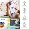 60 шт. Трафарет с цветочным рисунком для птиц, шаблоны для DIY-арта для мебели, стен, полов, стекла, окон, для помещений и улицы, расходные материалы для рукоделия