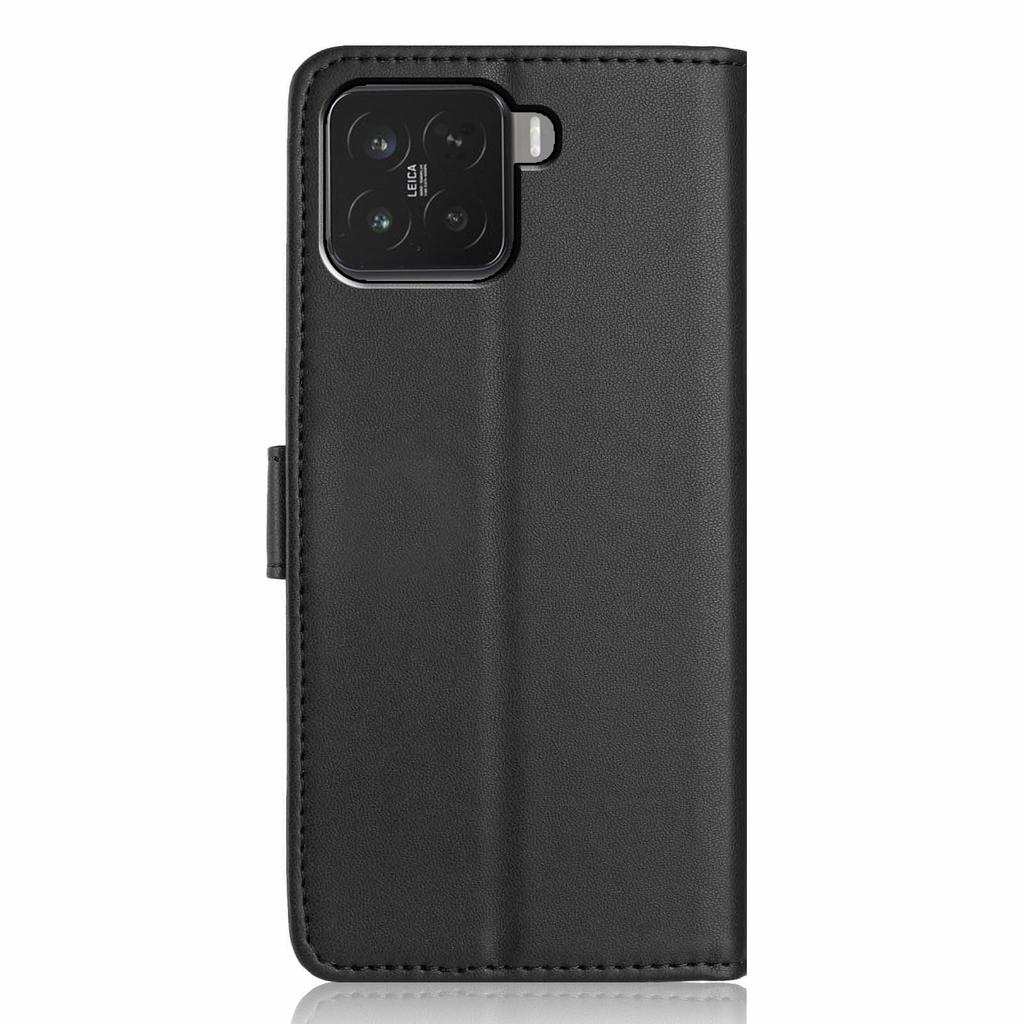 Чехол-кошелек для Xiaomi 15T Pro с ремешком/несколькими слотами для карт, однотонный кожаный чехол-подставка для телефона