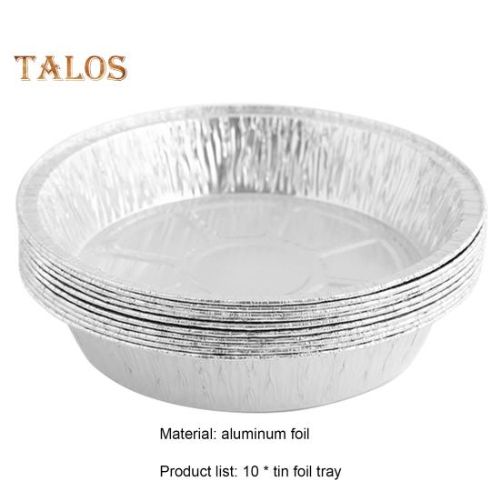10 шт., жаропрочная форма для выпечки, одноразовая, полезная, безопасная для морозильной камеры, фольга для барбекю