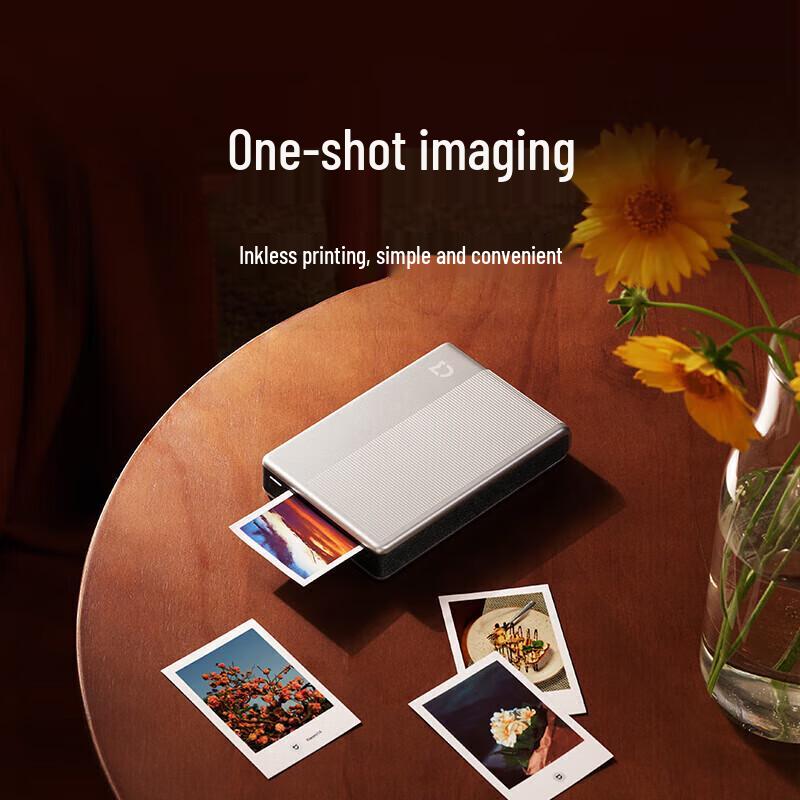 Карманный фотопринтер Xiaomi 1S с китайской вилкой (адаптер в комплекте)