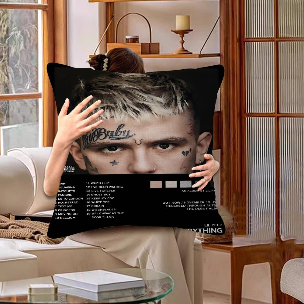 Хип-хоп рэпер Lil Peep Подушка Аниме Подушка Наволочка для дивана/кровати Подушка-подушка 45x45 см Мода